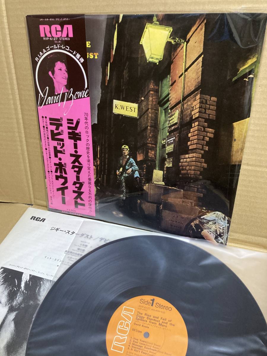 David Bowie Ziggy Stardust レコード LP 帯付き