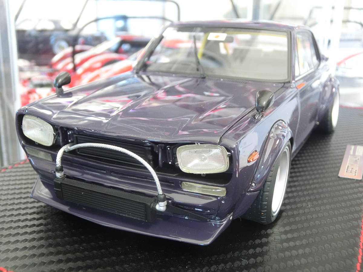 ☆訳有☆限定200台☆IG0437☆1/18 LB-WORKS Hakosuka 2Door Purple