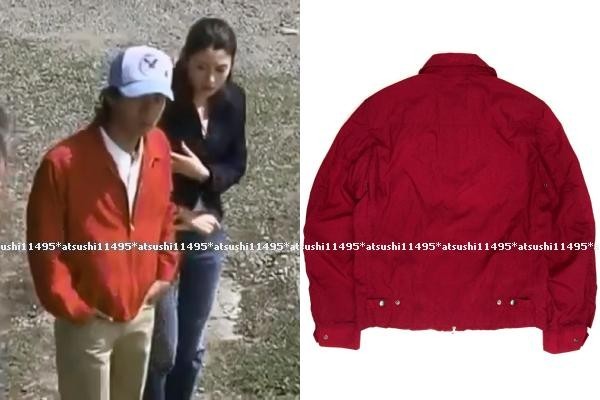 エンジン キムタク着用 MCGREGOR ドリズラージャケット Mサイズ 美品 USA製 McGREGOR 50s復刻 ドリズラー ジャケット S〜M 赤