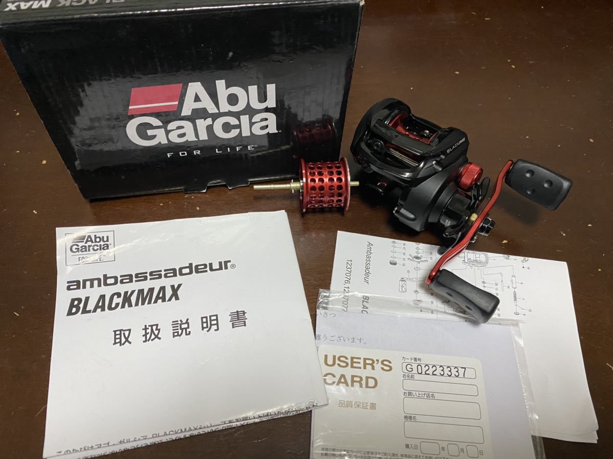 アブガルシア Abu Garcia ベイトリール Blackmax ブラックマックス 左巻き シャロースプール付き ベイトフィネス ブラックバス トラウト の落札情報詳細 ヤフオク落札価格情報 オークフリー スマートフォン版