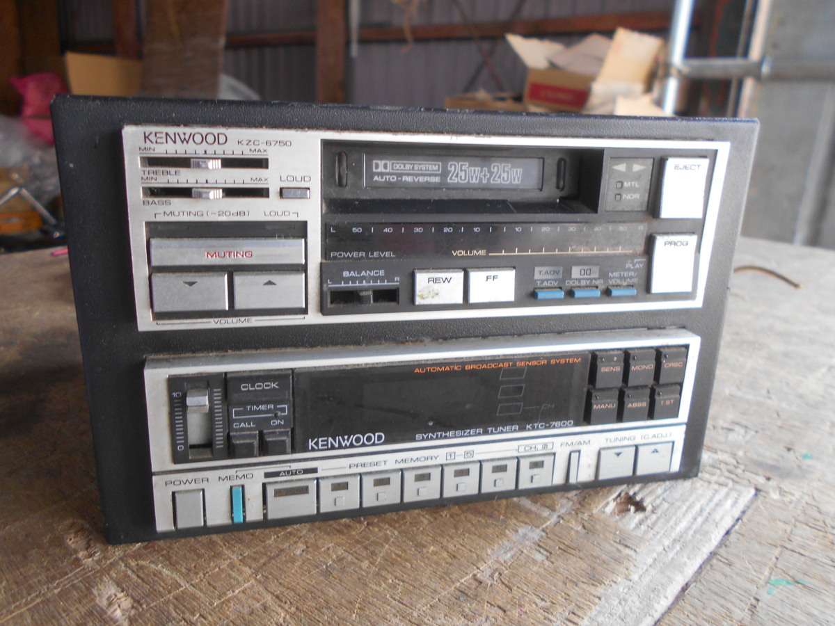 KENWOOD KZC-6750 スピーカーセット KENWOOD ケンウッド カセット