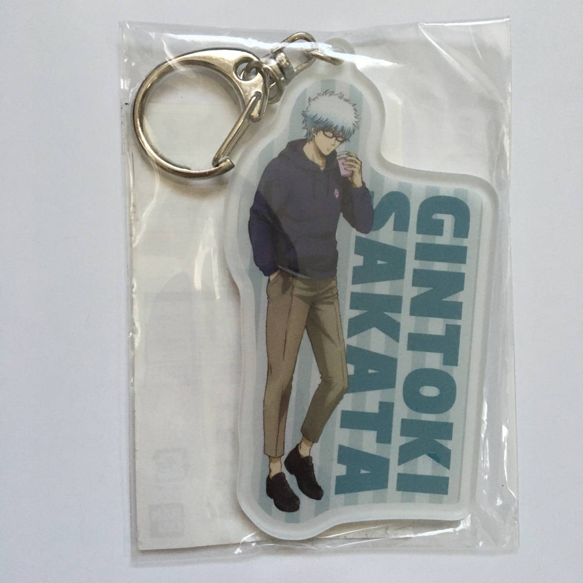 新品】銀魂 坂田銀時 JINS メガネ描き下ろしアクリルチャーム アクリル