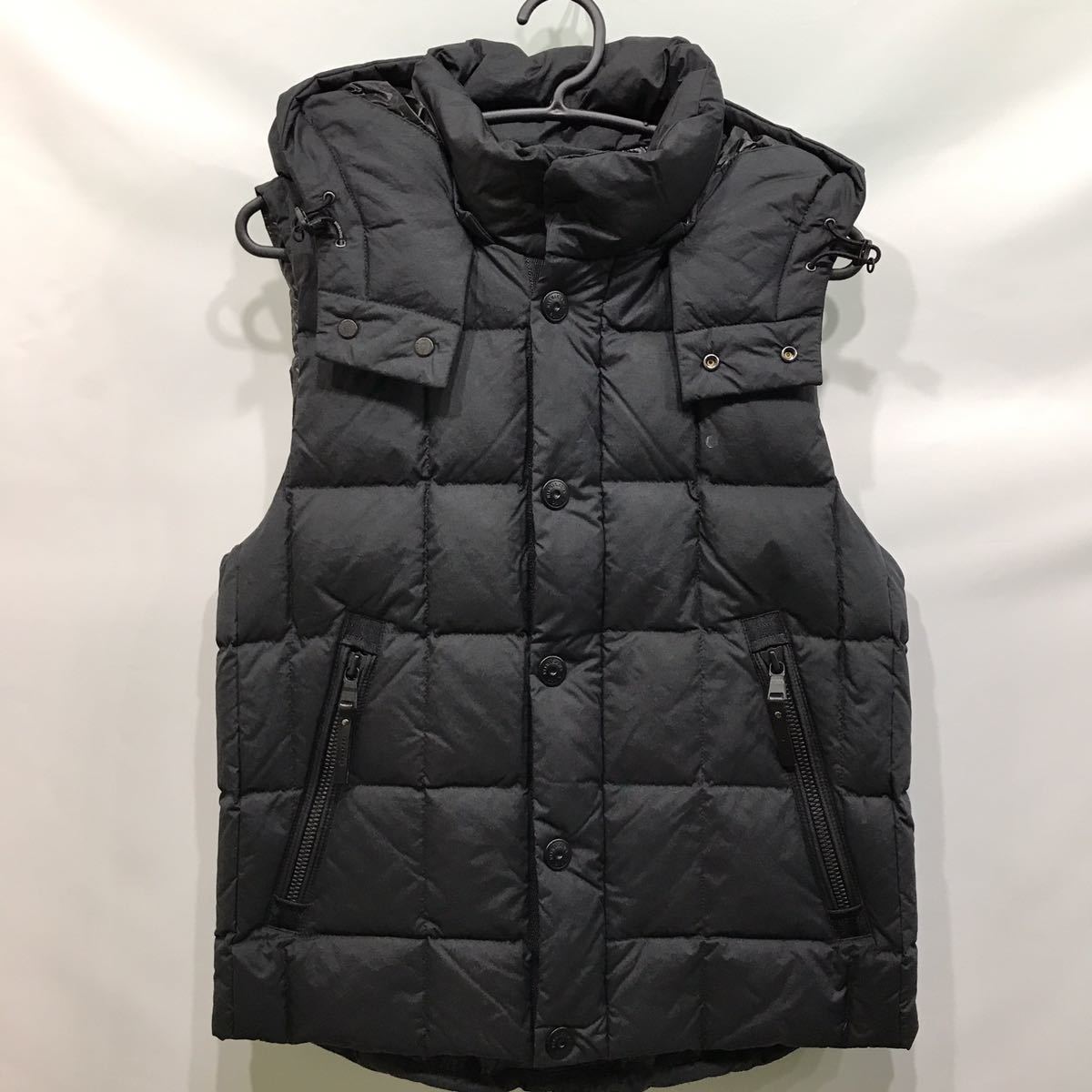 新品 ナノユニバース Nano Universe 西川ダウン ダウンベスト ベスト ブラック メンズ Sサイズ フード取り外し可能 の落札情報詳細 ヤフオク落札価格情報 オークフリー スマートフォン版