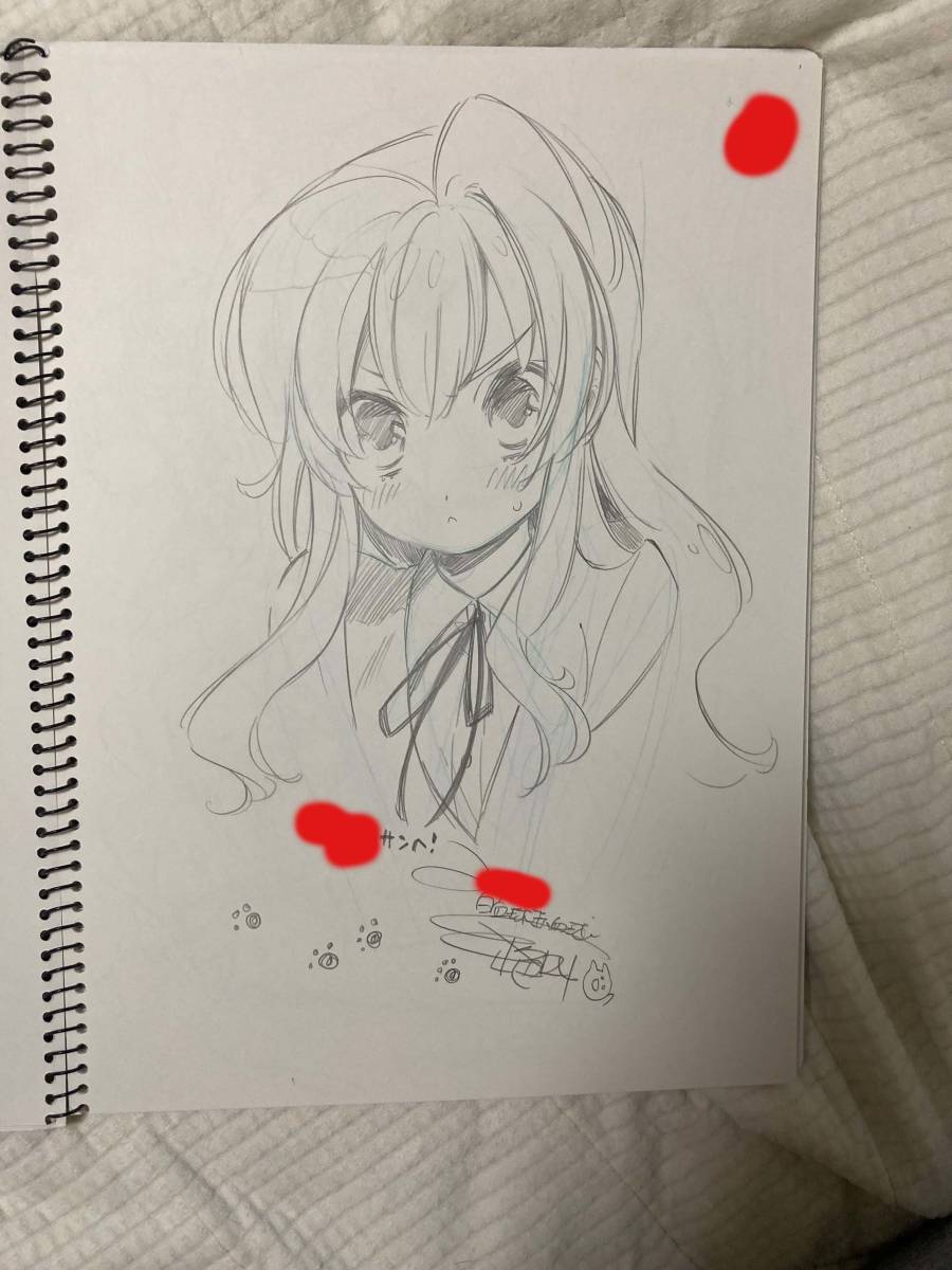 直筆イラスト 絶叫 とらドラ 逢坂大河 草野ほうき 森山大輔の落札情報