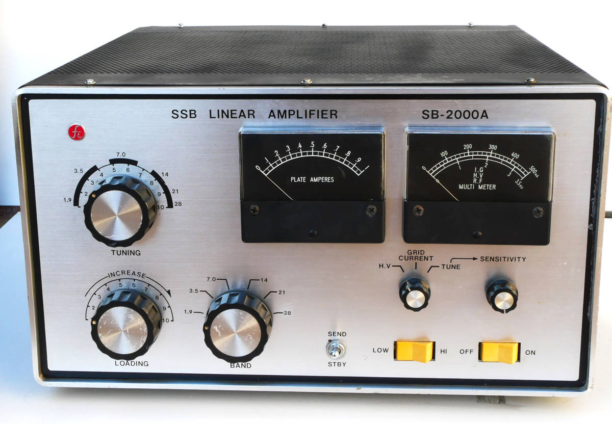 中古 HF リニアアンプ SB2000A 3-500Z x2 800W/PEP (AC100V時)