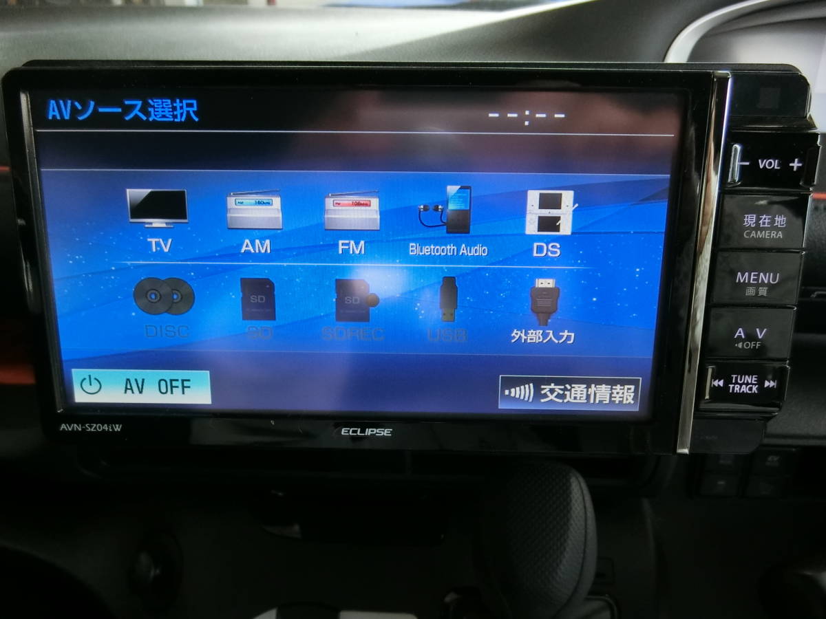 イクリプス メモリーナビ フルセグ AVN-SZ04iW コムテックドライブ 