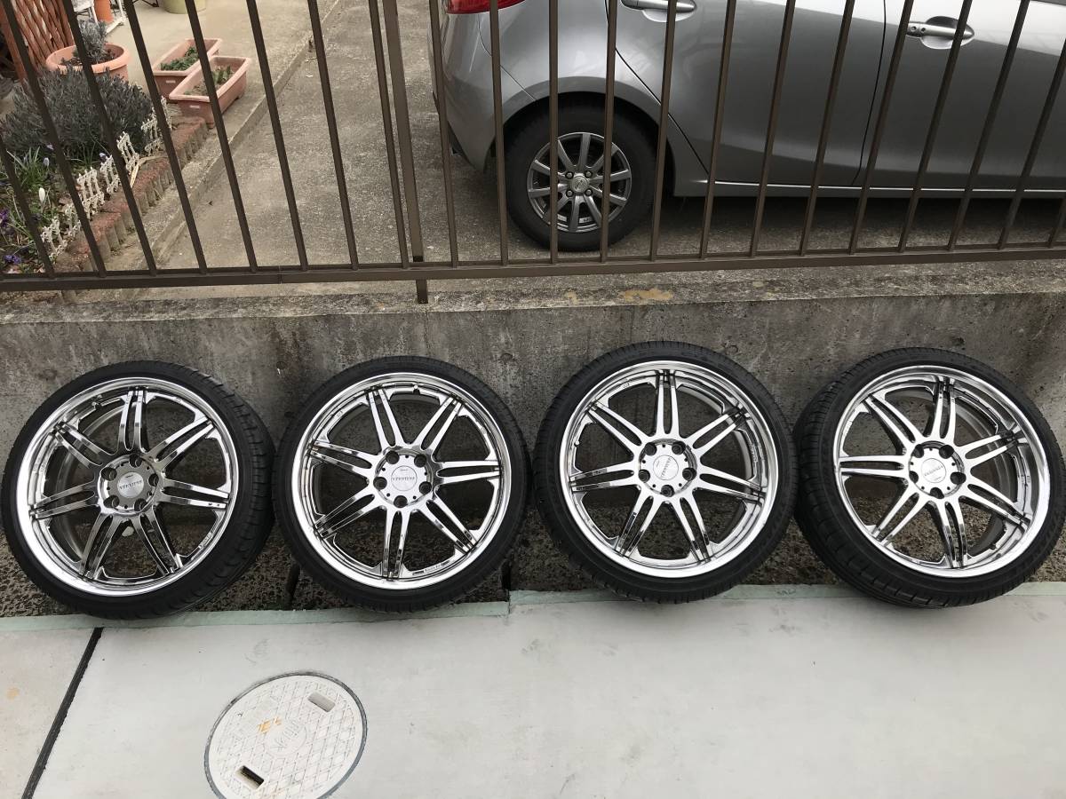 絶版WORK VARIANZA 19インチ 7.5J+35/47 5H-114.3 4本