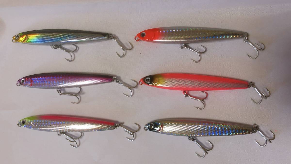 新品 シンキングペンシル Flyking 95s 6 個セット ぶっ飛ぶ マグロ 青物 ヒラメ シーバス スズキ マゴチ ルアー ぶっ飛び君95s好きに の落札情報詳細 ヤフオク落札価格情報 オークフリー スマートフォン版