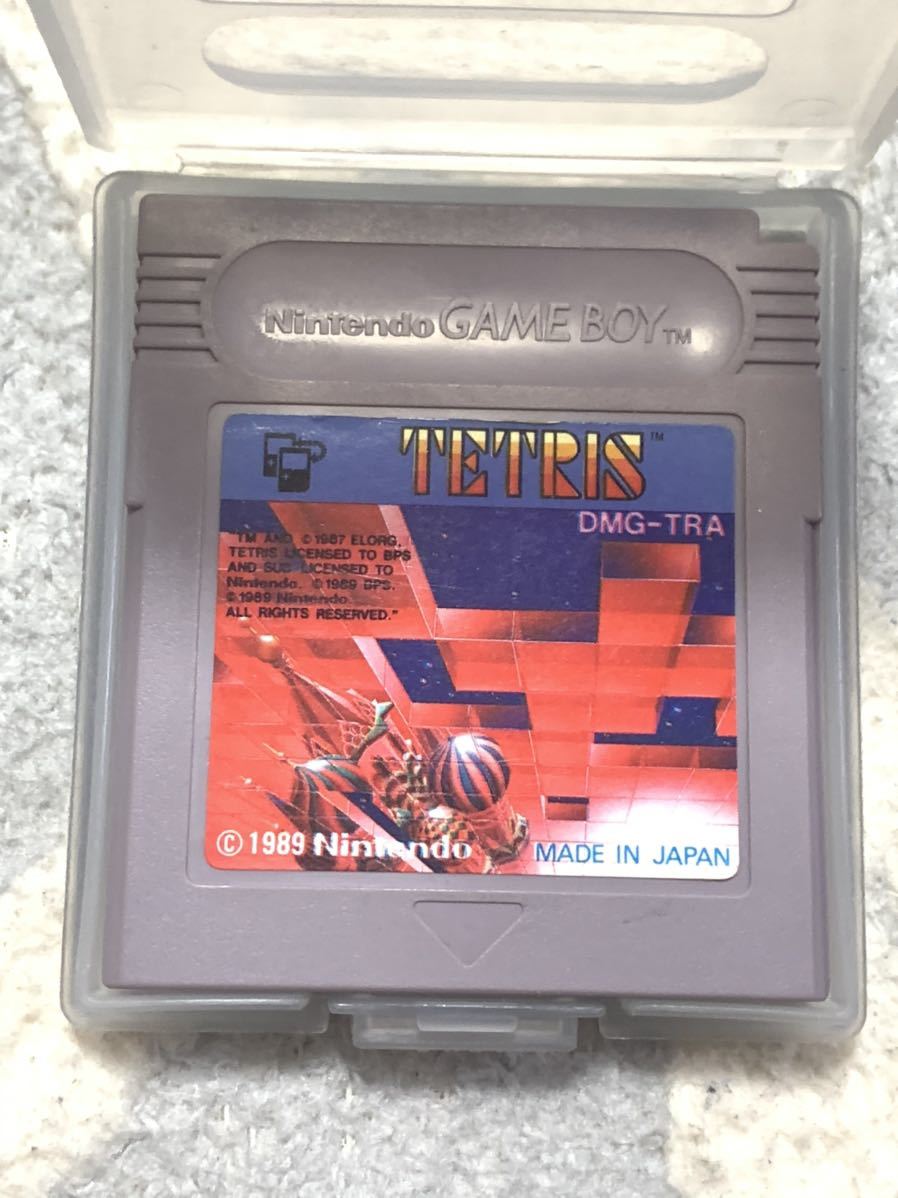 任天堂 甘酸っぱい ゲームボーイ テトリス TETRIS 箱説明書付き 刻印22A