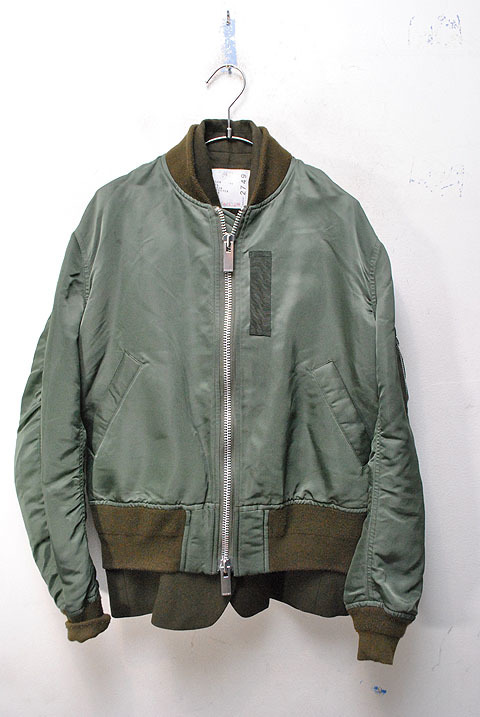 sacai MA-1 JACKET サカイ ドッキングジャケット 16－02749 1の落札