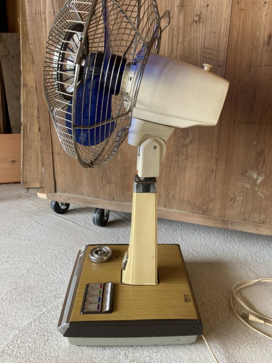 National ナショナル 扇風機 F-30S1C 電子ストップ 3枚羽根 昭和レトロ