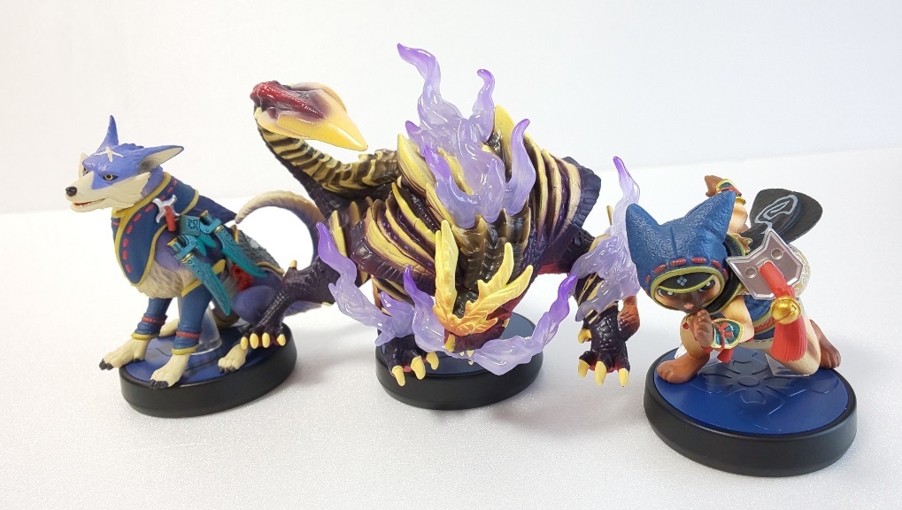 アミーボ モンスターハンターライズ３点セット amiibo マガイマガド オトモガルク オトモアイルーの1番目の画像