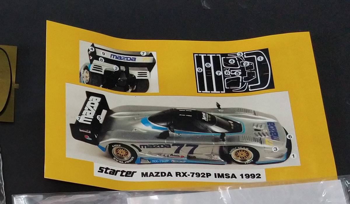Yahoo!オークション starter スターター 1/43 MAZDA マツダ 787 LE