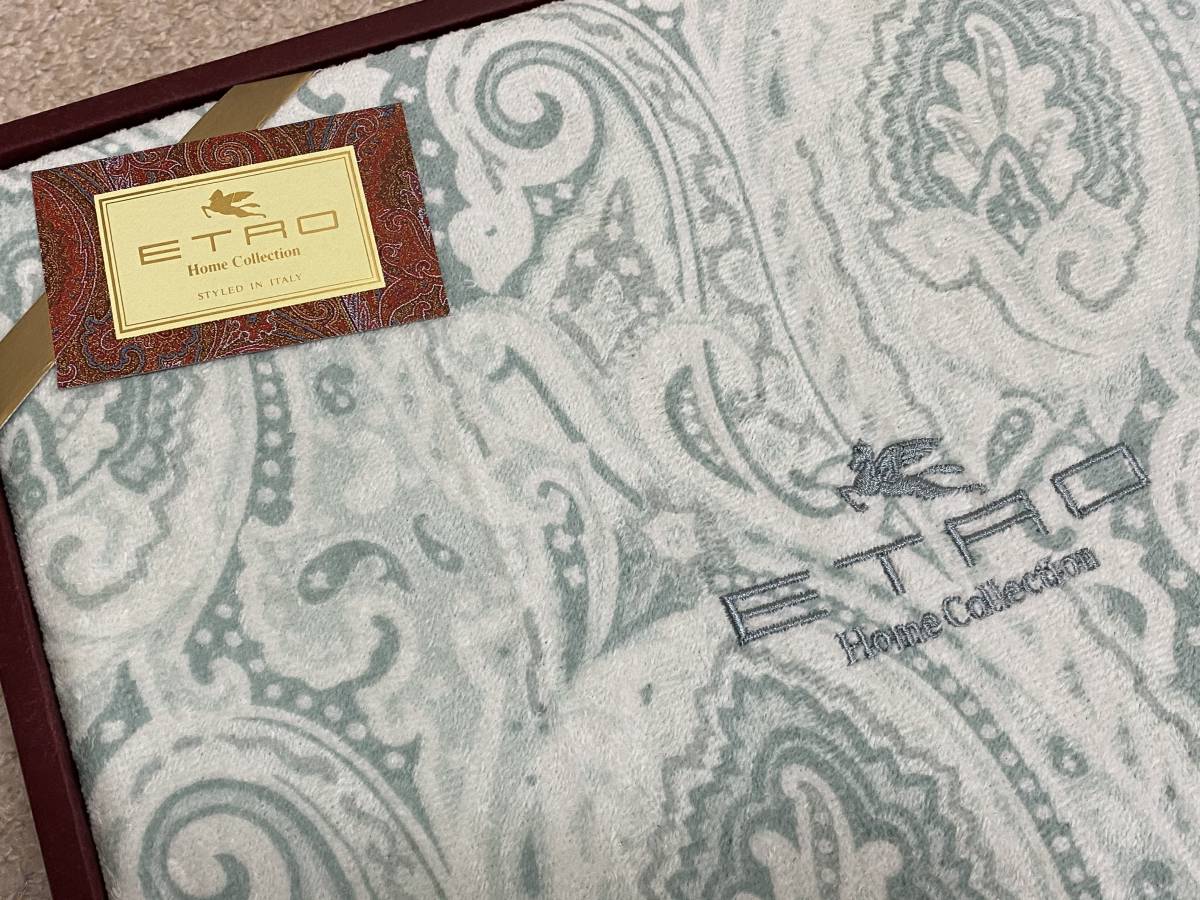 ETROタオルケット 綿100% ETRO エトロ ペイズリー タオルケット 綿100