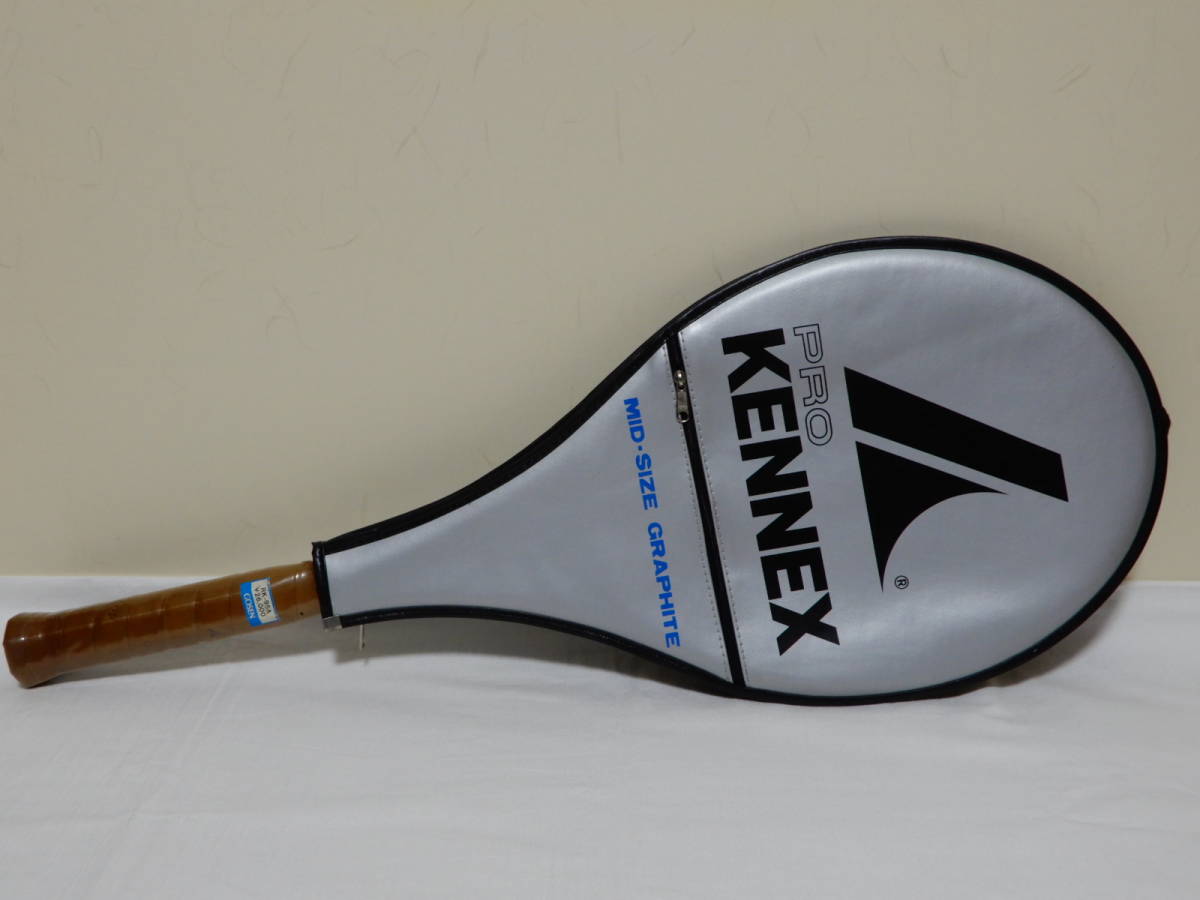 【未使用】80's ビンテージ PRO KENNEX USA/プロ ケネックス USA Silver Ace 硬式テニスラケット グラファイト