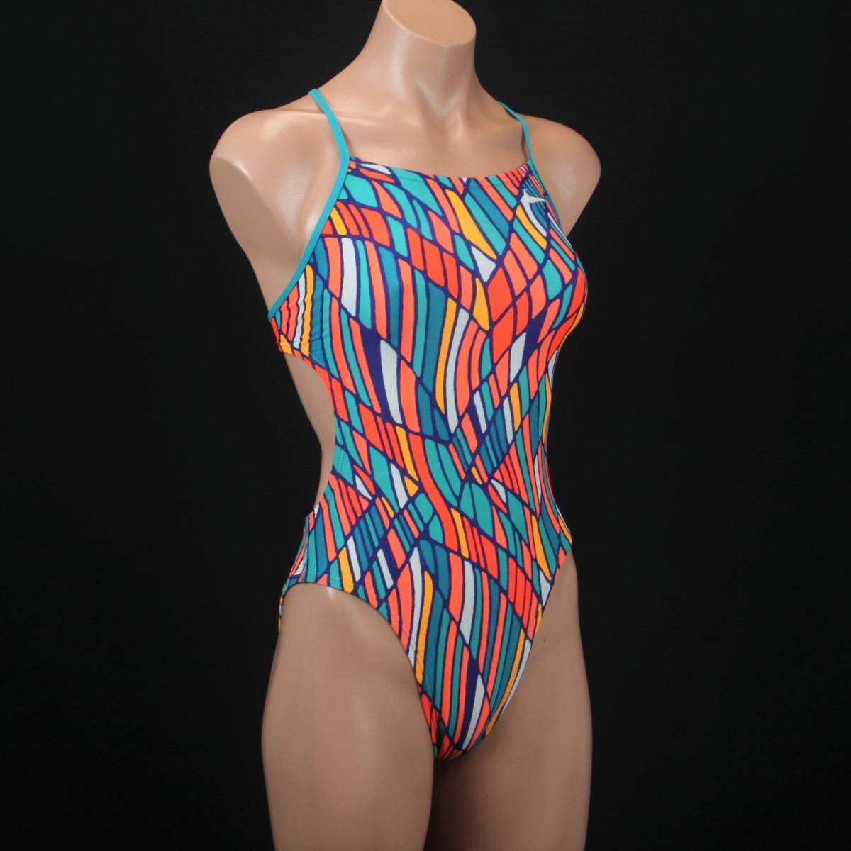 T2157 ナイキ 水着 ワンピース ジュニアサイズ スイム 海外モデル 競泳 習い事 ハイカット おしゃれ 個性的 オレンジ ブルー Nike の落札情報詳細 ヤフオク落札価格情報 オークフリー スマートフォン版