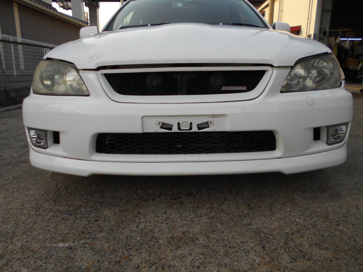 ☆前期アルテッツァ純正バンパーリップスポイラーフォグ付 202ブラック