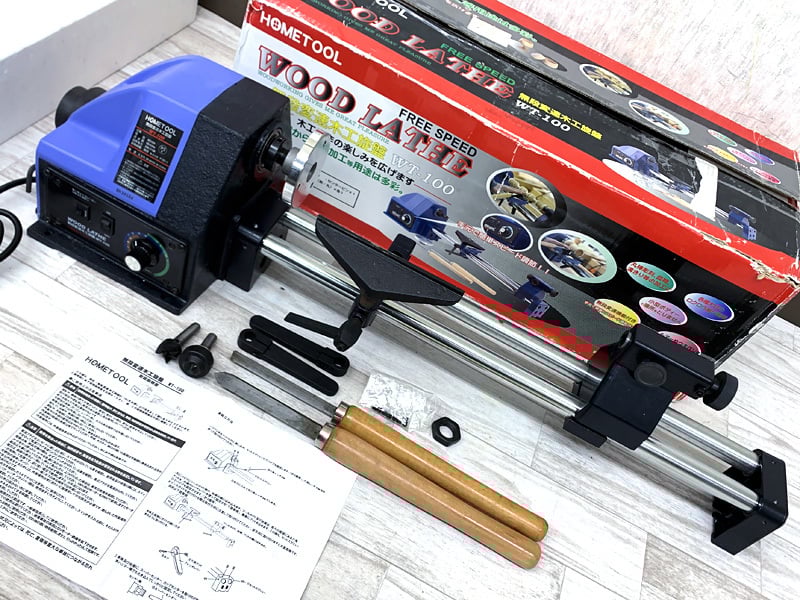 木工旋盤 HOMETOOL WT-100 ナカトミ ナカトミ 無段変速木工旋盤 50⁄60Hz WT-100 ウエダ金物公式サイト