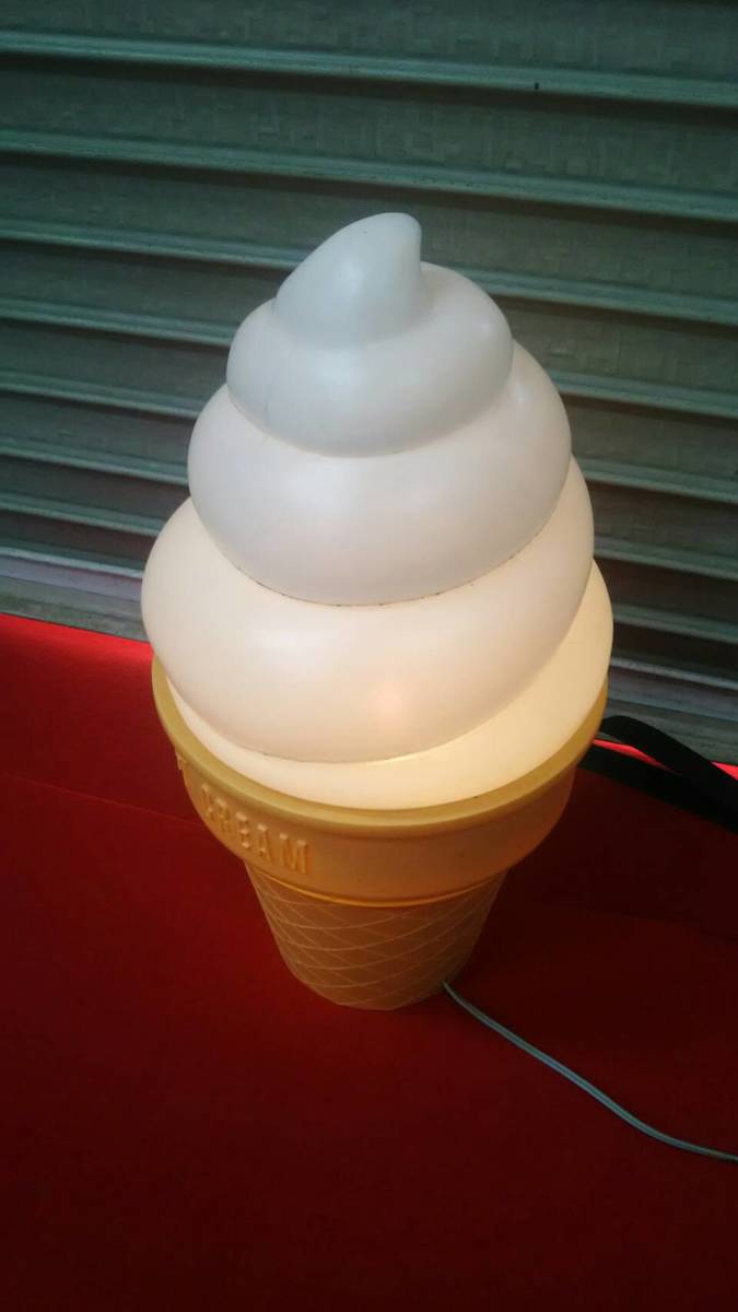 001 ソフトクリームランプ 小さめ 高さ約50cm ソフトクリームライト 電