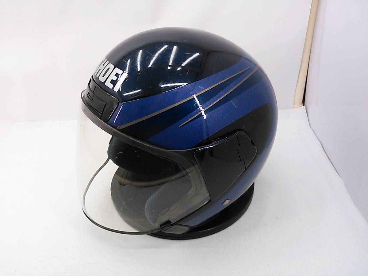 販売純正 SHOEI ショーエイ ヘルメット J-MAX MODA 青 サイズM 【公式