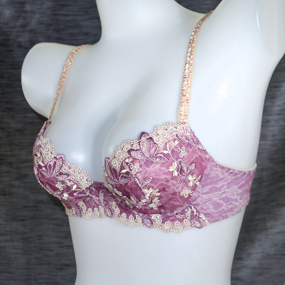 Haru236 05 ランクb ワコール 高級amphi Cカップ 65 80 上流感ある紫色 刺繍使い 大人のアンフィ 艶妻美胸ブラ タンス整理eco の落札情報詳細 ヤフオク落札価格情報 オークフリー スマートフォン版