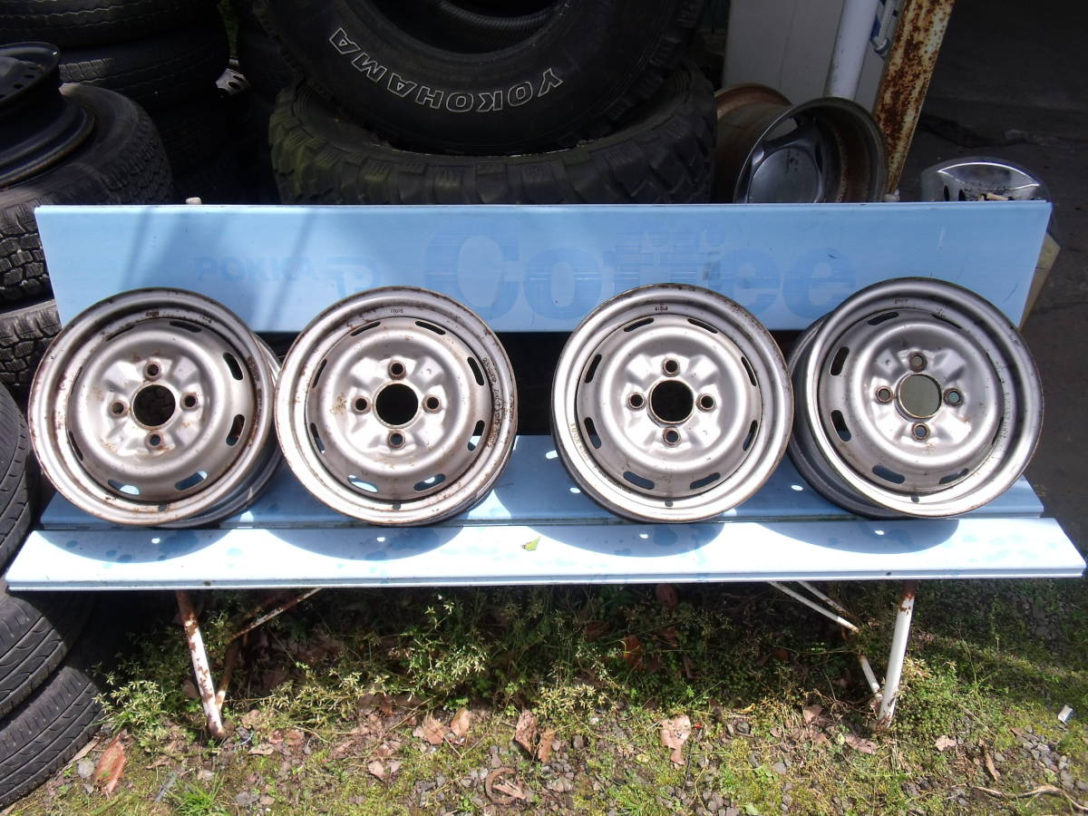 日産純正☆K10 マーチ純正スチールホイール☆12-4.0J +45 100/4H