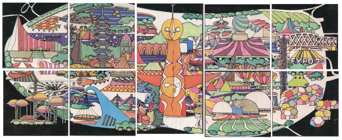 1970年昭和45年 大阪万博 マッチラベル?燐票?その1 万国博会場