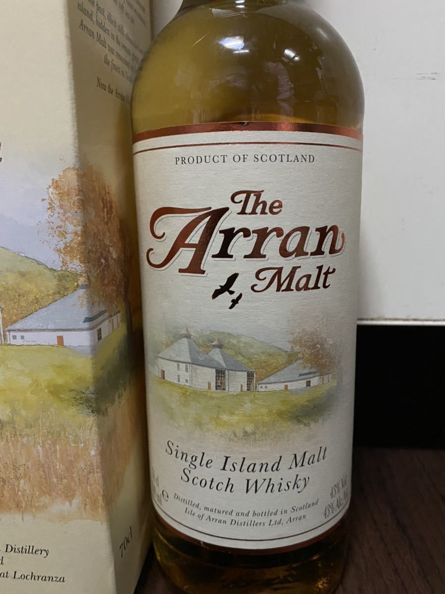 新品】1円～ アラン モルト 初期のボトル 700ml 箱付 Arran 古酒