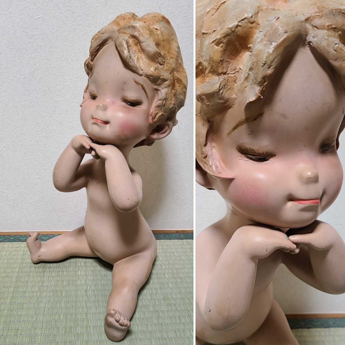 新品　タカシマヤ　ローズちゃん人形 高島屋☆ローズちゃん☆陶器製☆人形 14．0cm 当時物 企業