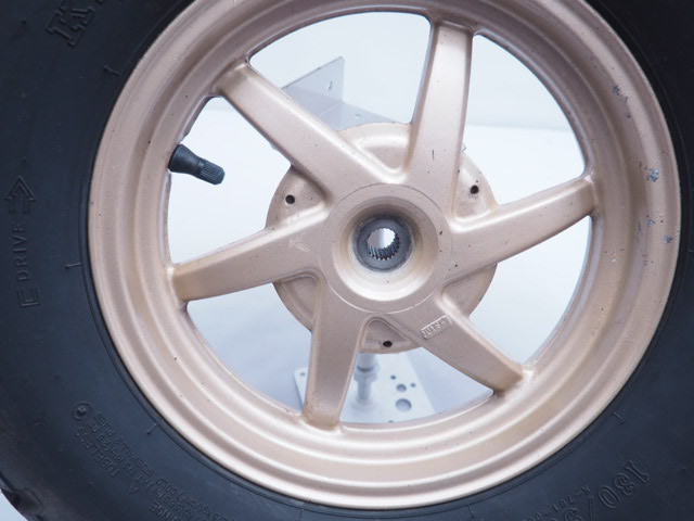 af35 ホイール 流用 ライブディオZX 金ホイール af35 ディスク化 流用