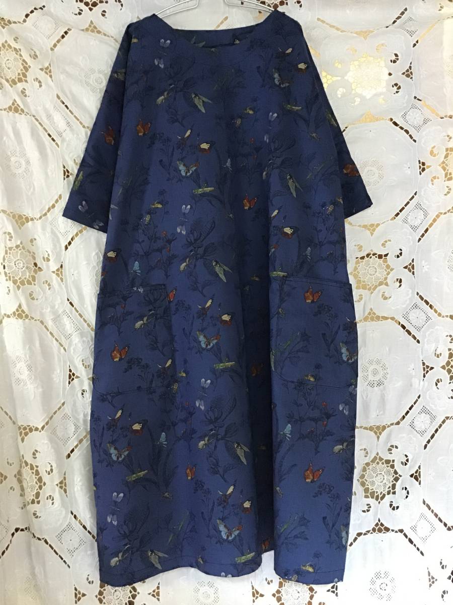 新品 ハンドメイドワンピース Op 蝶々 トンボ カブト虫 花柄 てんとう虫 昆虫 綿ローン ナチュラル 北欧 おしゃれ 上品 大人かわいい 春夏ワンピ の落札情報詳細 ヤフオク落札価格情報 オークフリー スマートフォン版