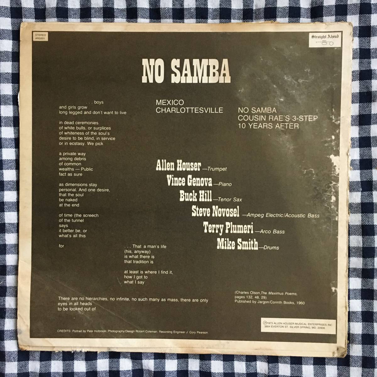 NO SAMBA Allen Houser Quintet レコード 【公式通販】