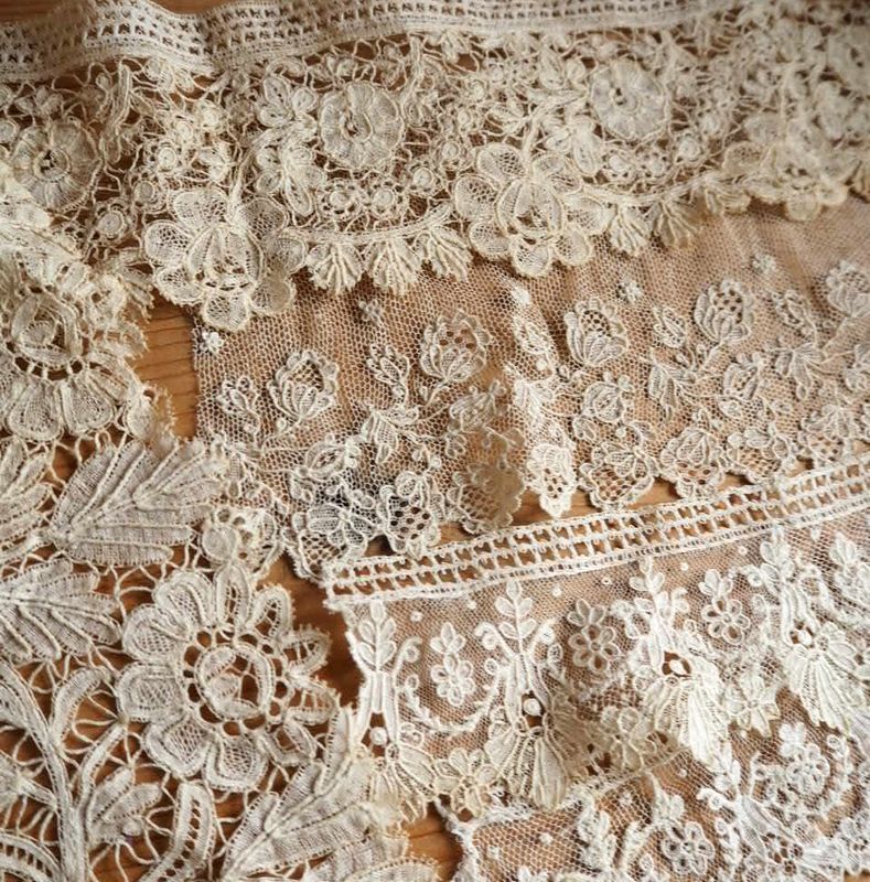 たくさん ポワンドガーズ ブリュッセルレース デュシェスレース アンティーク チュールレース 手刺繍ハンドメイド手編みリメイク素材パーツ の落札情報詳細 ヤフオク落札価格情報 オークフリー スマートフォン版