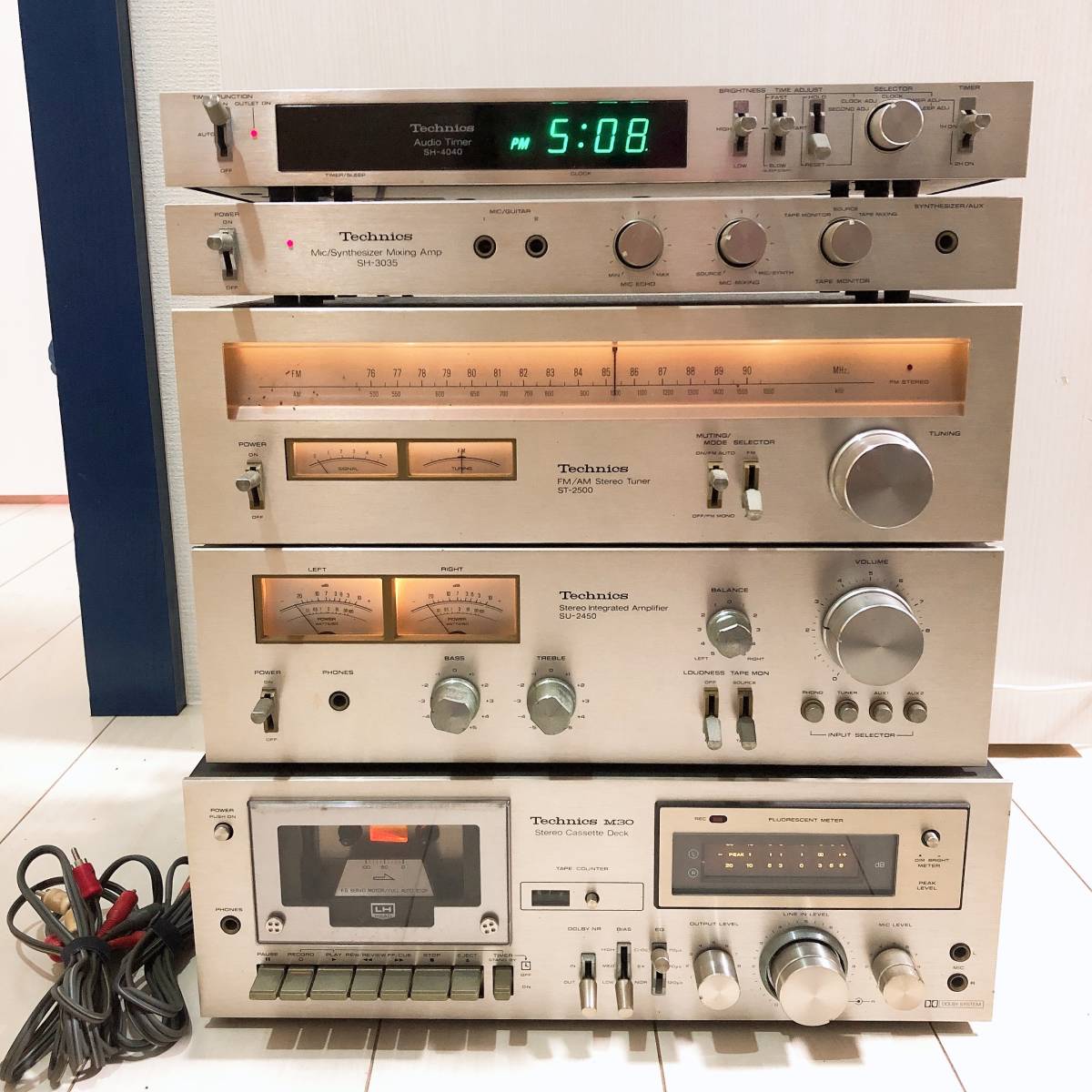 通電確認済み◇Technics テクニクス オーディオ機器5点セット M30/ SU