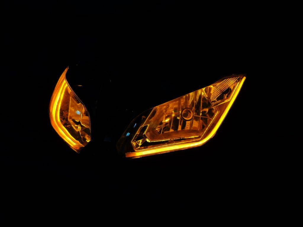 ニンジャ 250 純正 ヘッドライト 加工 2色 シーケンシャル ウインカー