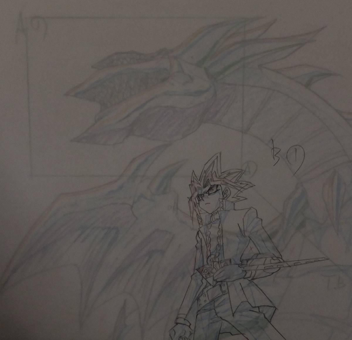 遊戯王 デュエルモンスターズ 闇遊戯 オシリスの天空竜 直筆原画 三幻神 セル画 タイムシート ラフ画 動画 の落札情報詳細 ヤフオク落札価格情報 オークフリー スマートフォン版