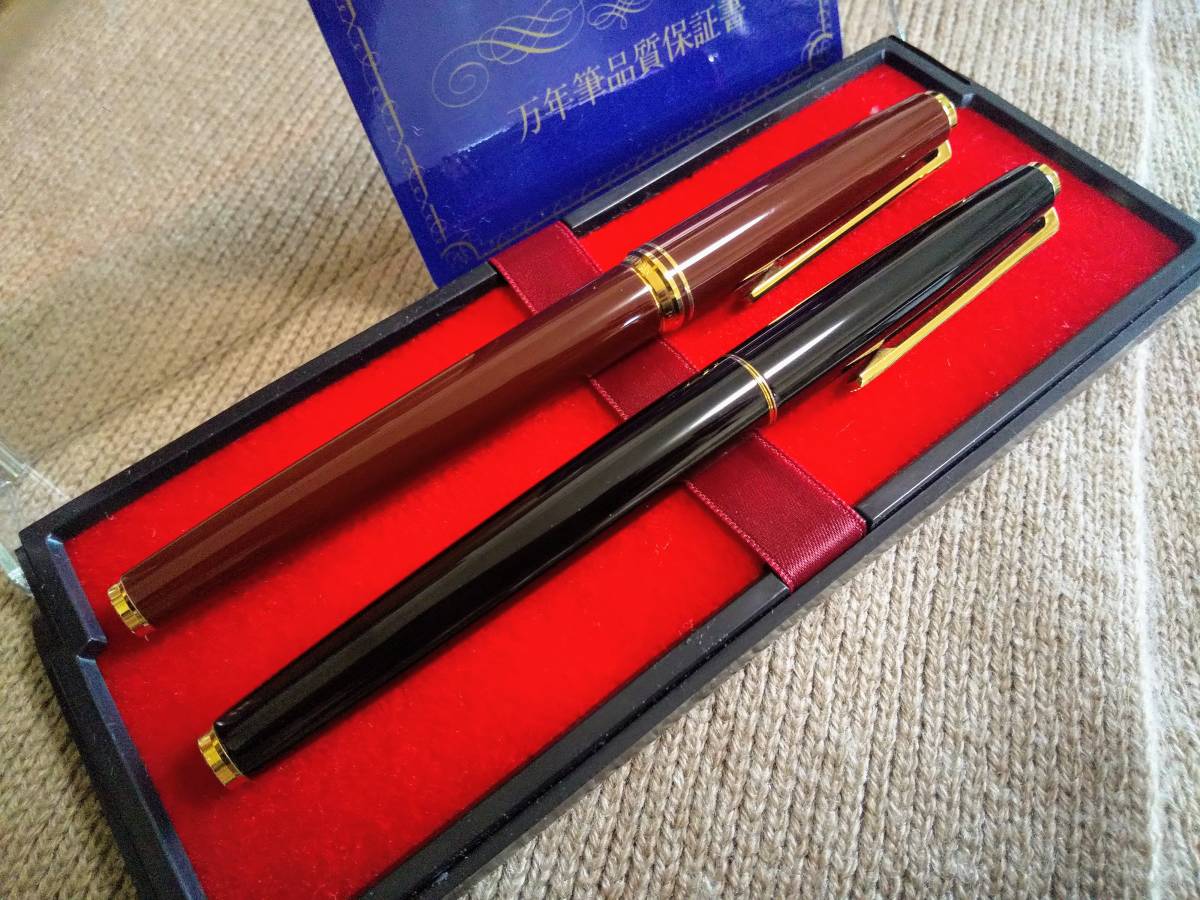 希少 廃盤 PILOT パイロット 万年筆 蒔絵 変わり塗り 石目