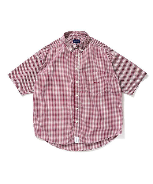 定価19800円 名作 □ DESCENDANT 20SS HYANNIS B.D SS SHIRT ギンガム
