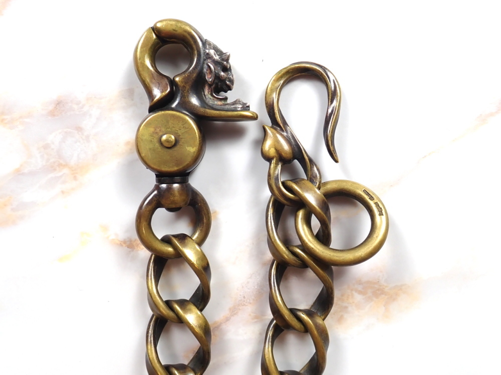 RUDE GALLERY × Argent Gleam ウォレットチェーン（RUDE GALLERY BLACK 