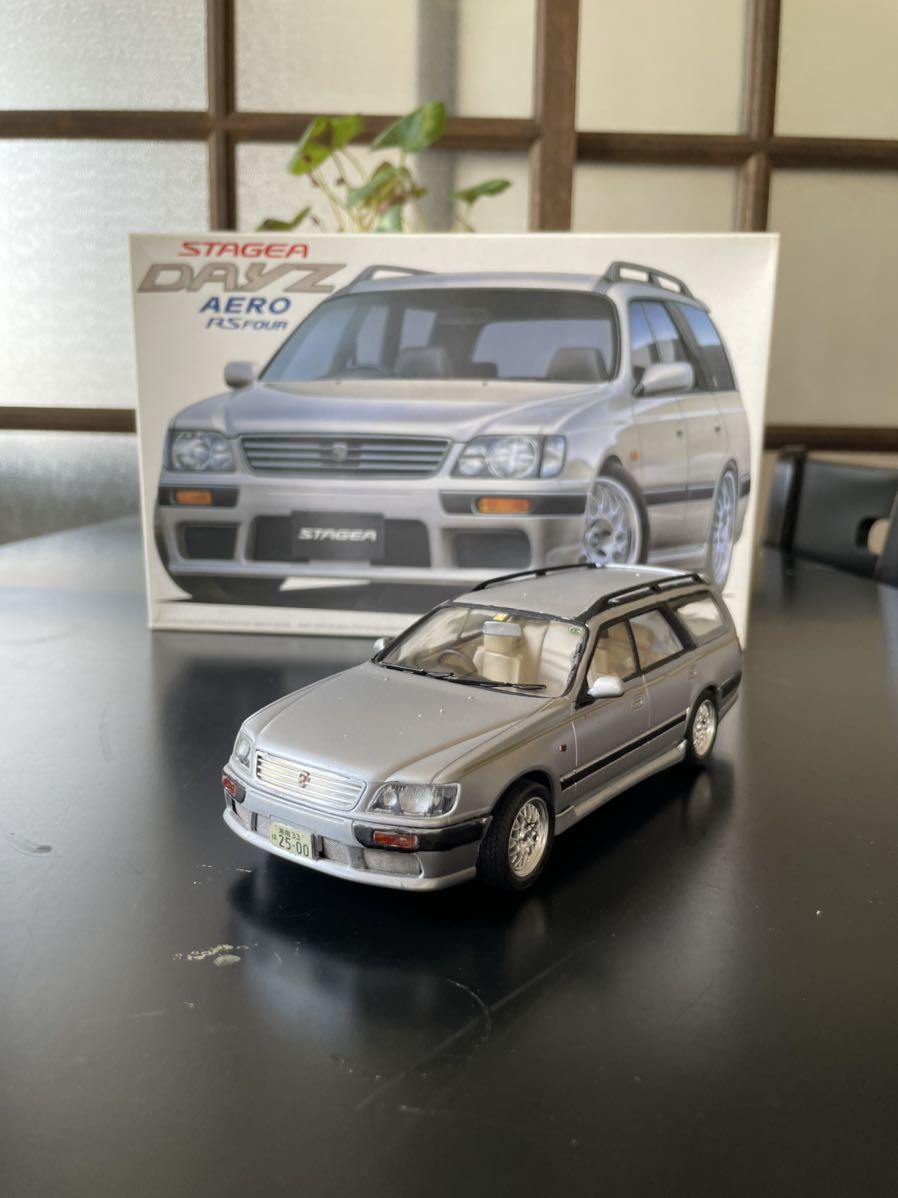 プラモデル☆アオシマ フジミ 日産☆ステージアRS☆エアロ1/24の落札
