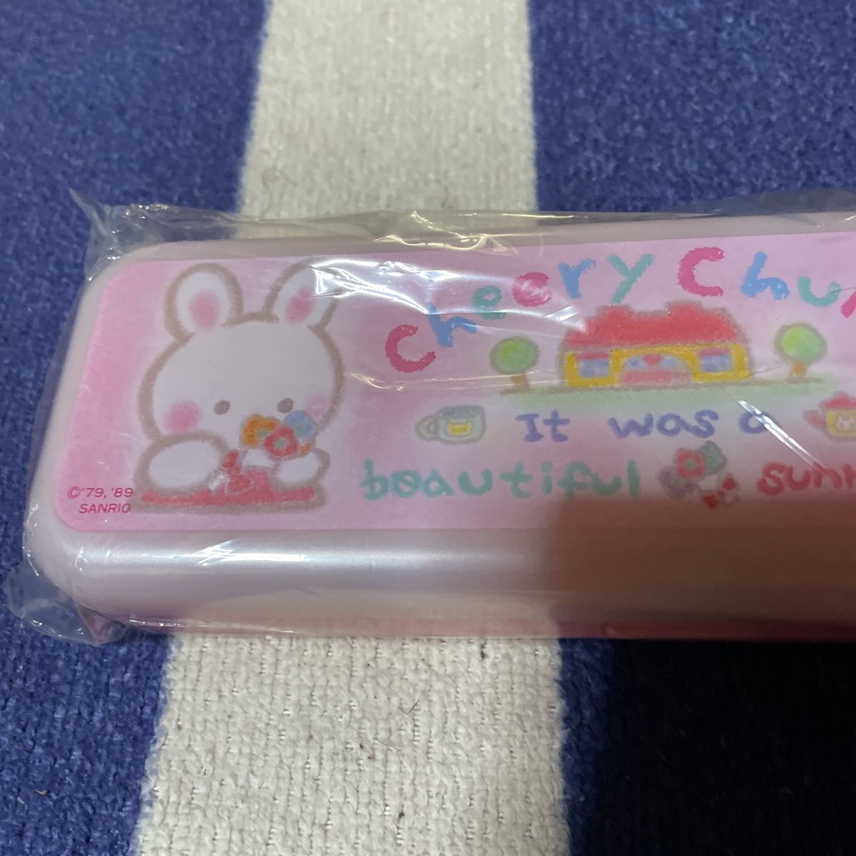 新品】新品 レア レトロ サンリオ チアリーチャム筆箱2段 1989年の落札