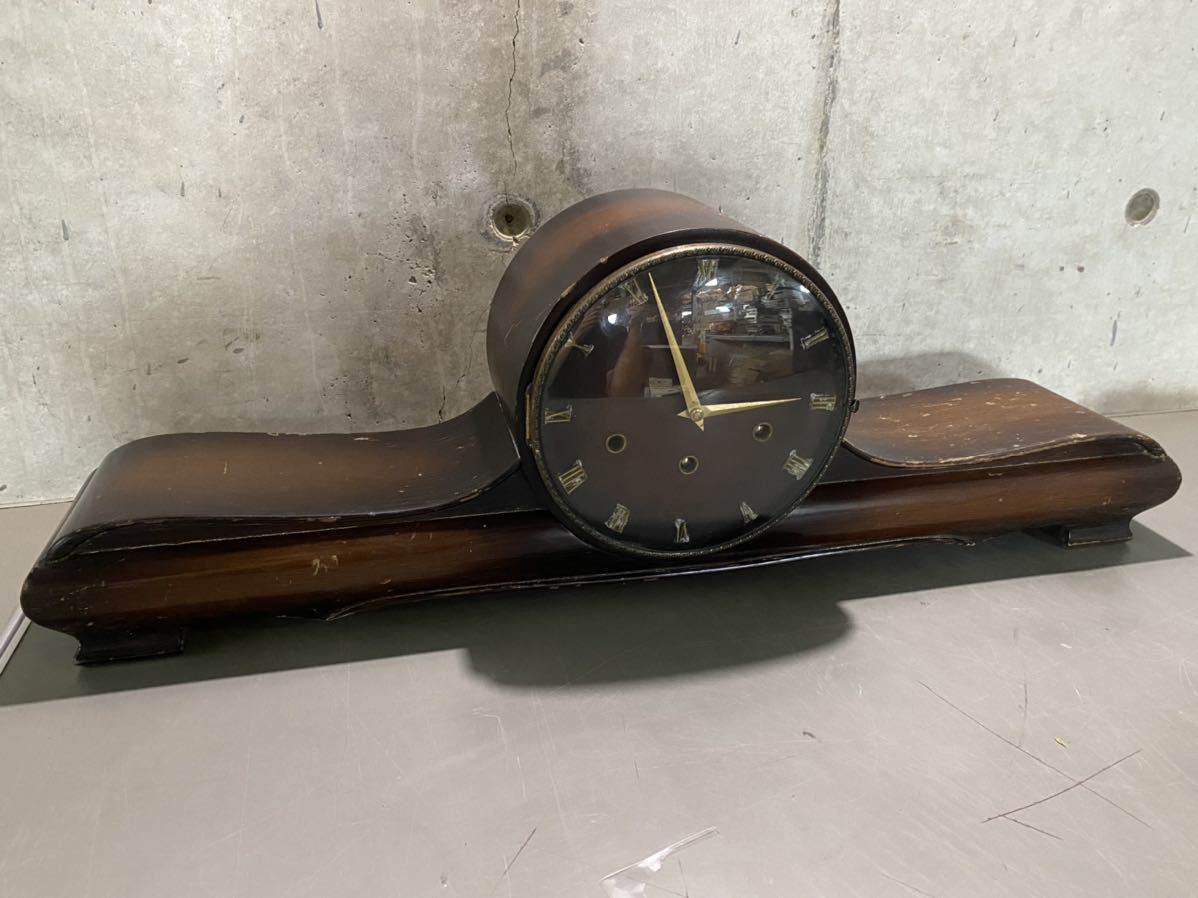 アンティーク　マウテ Mauthe ゼンマイ式 置時計 ドイツ製 ドイツ Mauthe（マウテ）社製 アンティーク ゼンマイ式置き時計