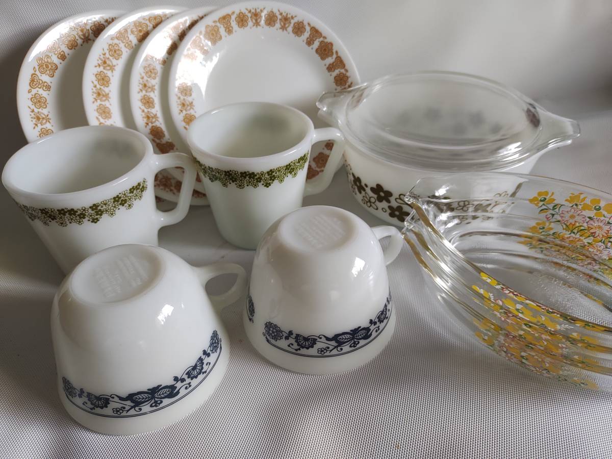 オールドパイレックス オールドコレール 食器セット クレイジー