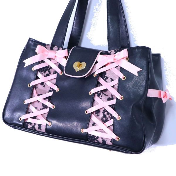 コケティッシュティアラ チョコレート リボンフリルバッグ 2026年最新】Coquettish Tiara レディース ハンドバッグの人気アイテム