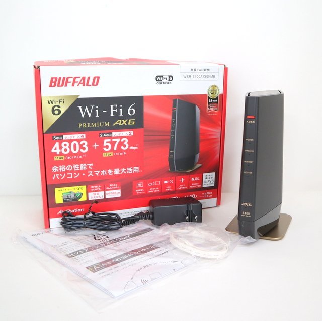 BUFFALO Wi-Fi6 premium AX6 手早く