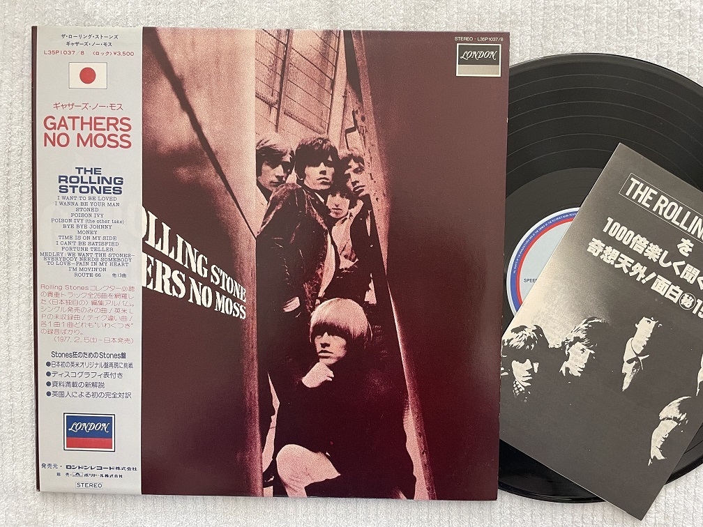 【目立った傷や汚れなし】【帯付きLP2枚組小冊子付】THE ROLLING STONES★「GATHER NO MOSS」（L20P1037