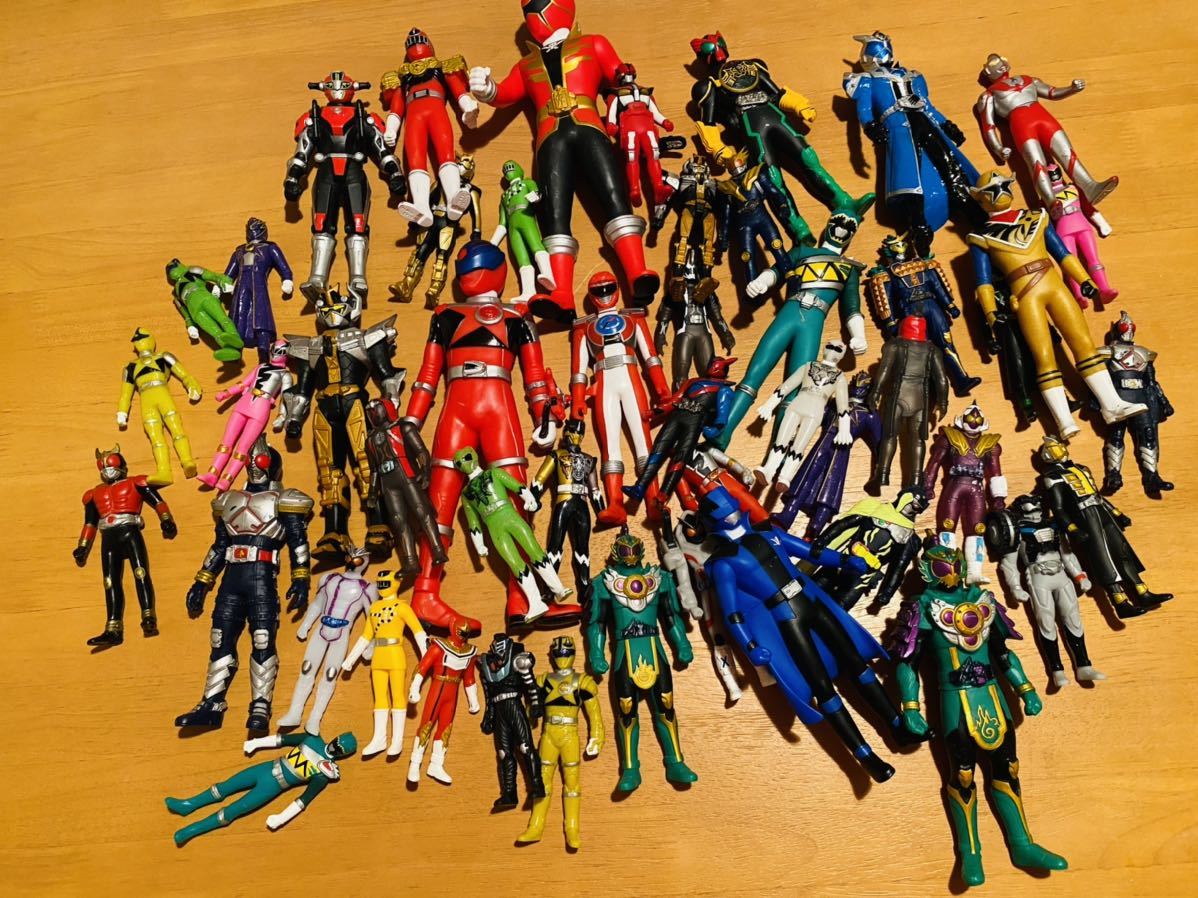 仮面ライダー 戦隊モノ まとめ売り]ウルトラマン ソフビ 34体