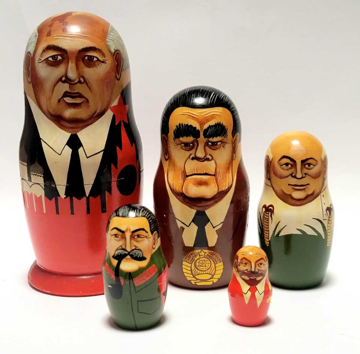 プーチン大統領 マトリョーシカ 完全版7体セット ロシア