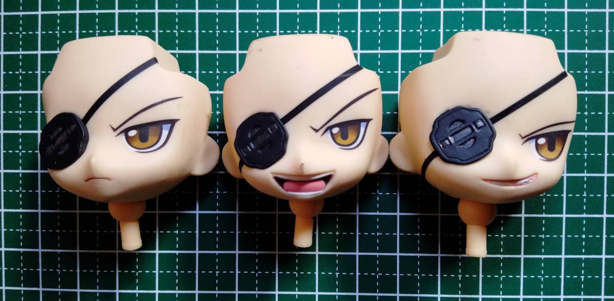 傷や汚れあり】 戦国BASARA 伊達政宗 ねんどろいど パーツ 3個セット