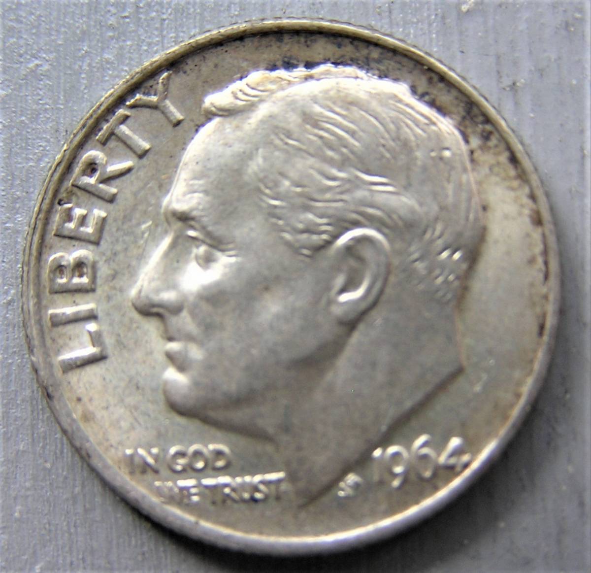 1964年以前アメリカ1ダイム・10セント銀貨38枚ルーズベルト